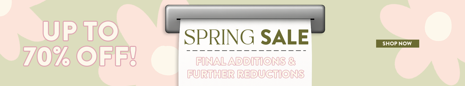 Sale Additions & Further Reductions