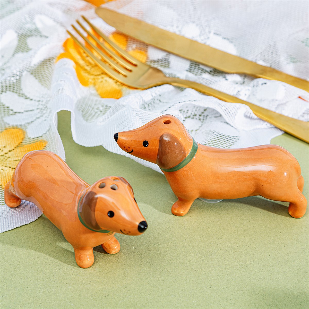 Dachshund salt sales and pepper shakers