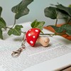 Mushroom Wooden Keyring