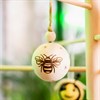 Wooden Large Busy Bee Bauble