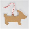 Christmas Sausage Dog Gift Tags - Set of 12