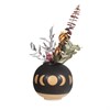 Moon Phases Vase Black