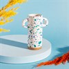 Turquoise and Blue Splatterware Small Vase