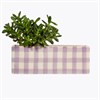 Gingham Trough Planter Lilac