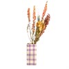 Gingham Vase Lilac