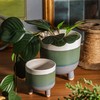 Marlowe Blue Small Leggy Planter