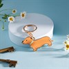 Sausage Dog Enamel Keyring