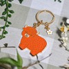 Highland Cow Enamel Keyring
