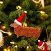 Festive Daschund Hanging Decoration