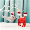 Crab with Star Felt Decoration