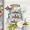Delphine Blue Vintage Rose Suitcases - Set of 3