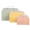 Earth Tones Spotted Suitcase - Set of 3
