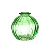 Green Glass Bud Vases - Set Of 3