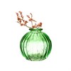Green Glass Bud Vases - Set Of 3