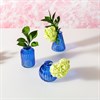 Cobalt Blue Glass Bud Vases - Set of 3
