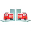 Fire Engine Red Bookends