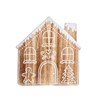 Gingerbread House Wooden Coasters - Set of 4