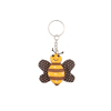 Bee Fabric Keyrings - Assorted