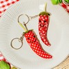 Chilli Fabric Keyring Assorted