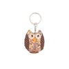 Owl Fabric Keyring Assorted