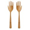 Hands Bamboo Salad Servers