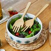Hands Bamboo Salad Servers