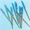 Japandi Bamboo Blue Chopsticks - Set of 5