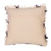 Shaggy Black and White Cushion Cover