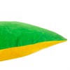 Green & Yellow Two Tone Velvet Cushion Cover