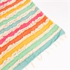 Rainbow Stripe Tufted Throw