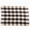 Black Gingham Throw