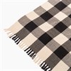 Black Gingham Throw