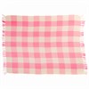 Pink Gingham Throw