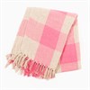 Pink Gingham Throw