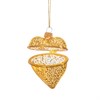 Gold Heart Opening Bauble