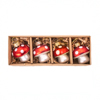 Small Mushroom Shaped Bauble - Set of 4