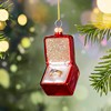 Ring in a Box Shaped Bauble