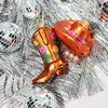Floral Cowboy Boot Shaped Bauble