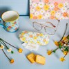 Blue Daisy Glasses Case