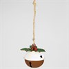 Christmas Pudding Hanging Bell Decoration