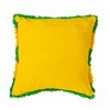Tufted Stripe Cushion Cover Green and Yellow
