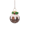Mini Christmas Pudding Baubles - Set of 6