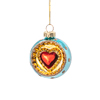 Indented Heart Baubles - Assorted