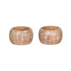 Mango Wood Napkin Rings - Set of 2
