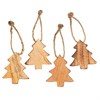 Mini Wooden Trees in Glass Jars 90pcs - Assorted