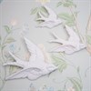 Swallow Wall Decorations White- Set of 3