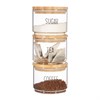 Tea, Coffee, Sugar Stacking Jars - Set of 3