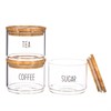 Tea, Coffee, Sugar Stacking Jars - Set of 3