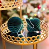 Forest Green Paper Honeycomb Hanging Decorations - Assorted