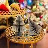 Grey Tree & Diamond Paper Honeycomb Hanging Decorations - Assorted